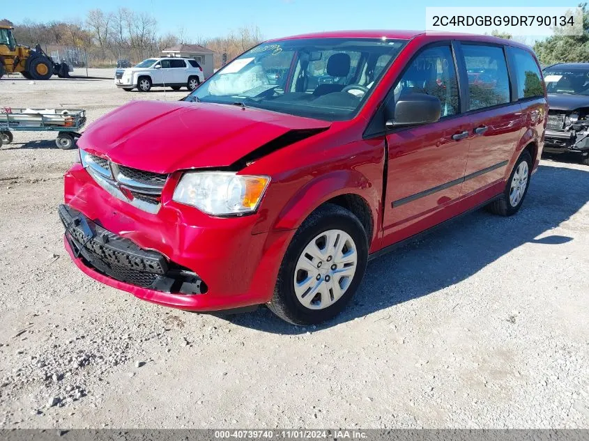 2013 Dodge Grand Caravan American Value Pkg VIN: 2C4RDGBG9DR790134 Lot: 40739740