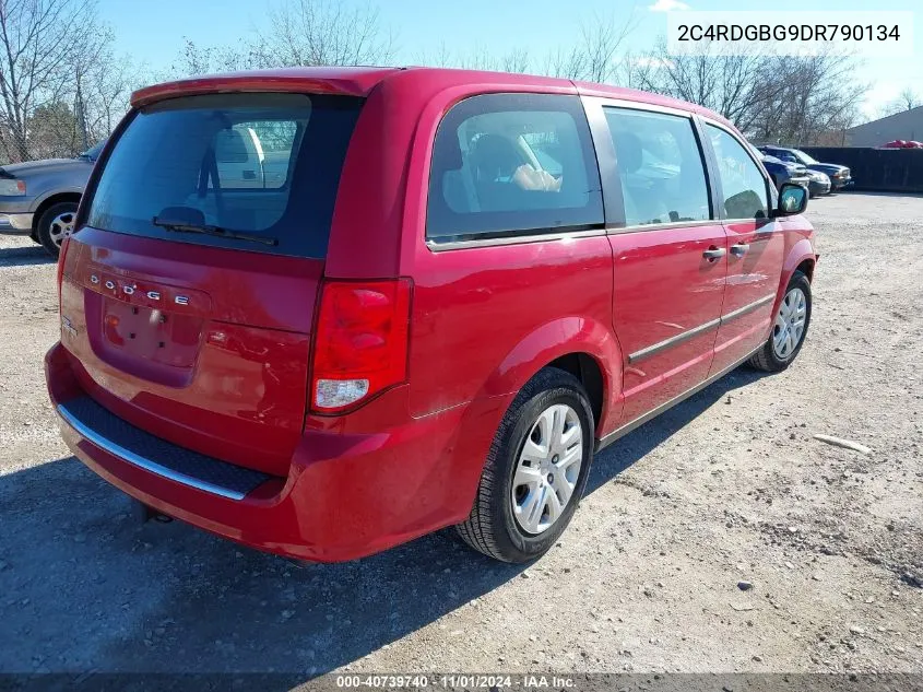 2013 Dodge Grand Caravan American Value Pkg VIN: 2C4RDGBG9DR790134 Lot: 40739740