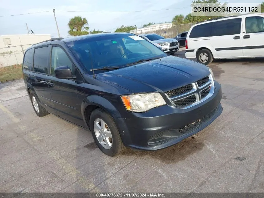 2013 Dodge Grand Caravan Sxt VIN: 2C4RDGCG4DR591152 Lot: 40775372