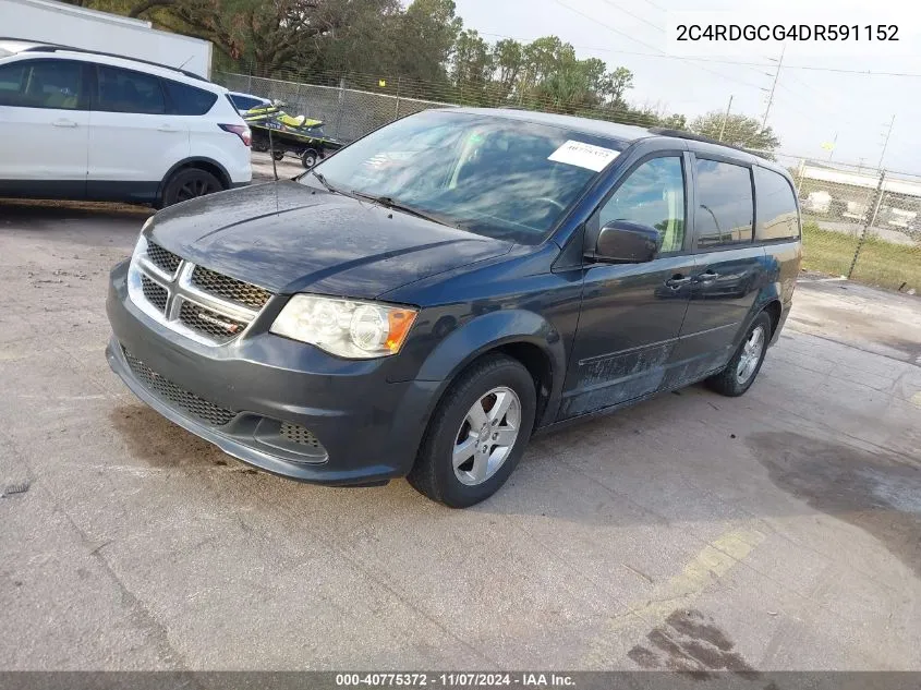 2013 Dodge Grand Caravan Sxt VIN: 2C4RDGCG4DR591152 Lot: 40775372