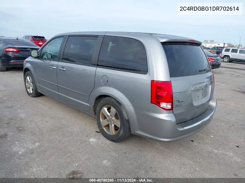 2013 Dodge Grand Caravan Se VIN: 2C4RDGBG1DR702614 Lot: 40780280