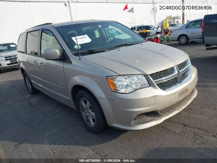 2013 Dodge Grand Caravan Sxt VIN: 2C4RDGCG7DR536906 Lot: 40790060