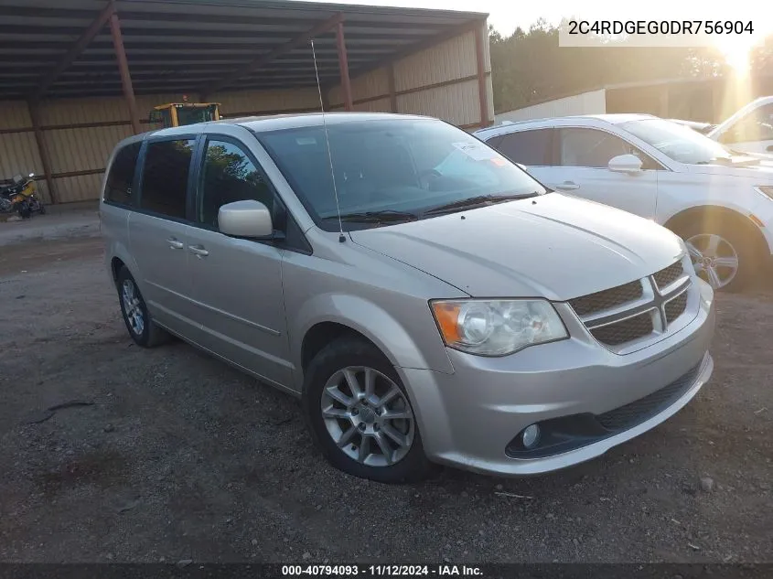 2013 Dodge Grand Caravan R/T VIN: 2C4RDGEG0DR756904 Lot: 40794093