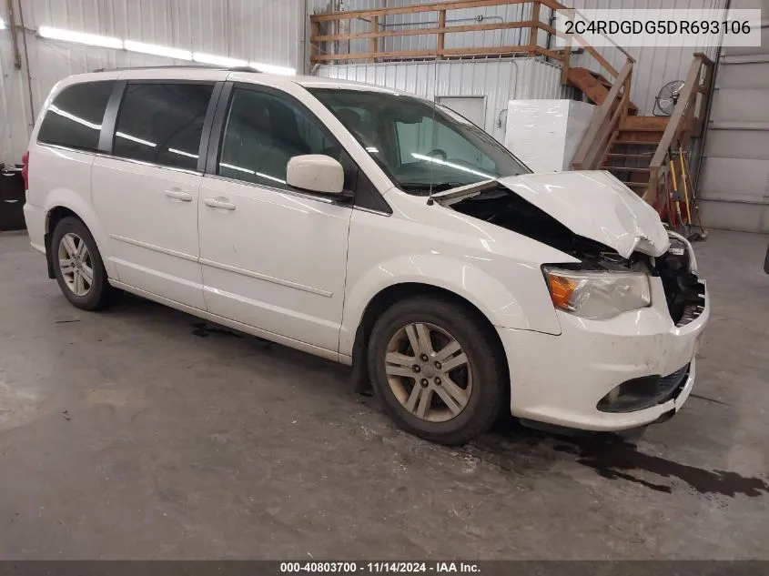 2C4RDGDG5DR693106 2013 Dodge Grand Caravan Crew