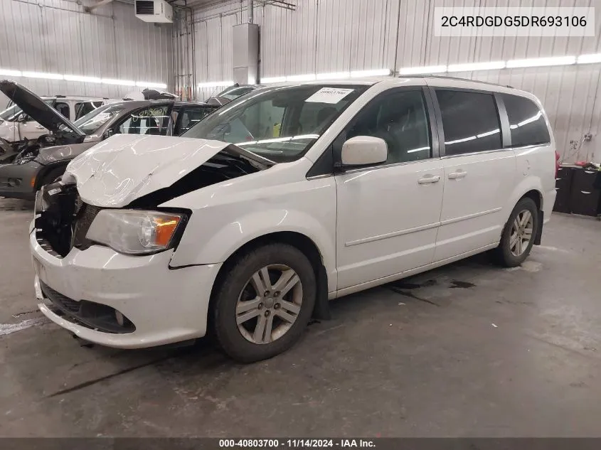 2C4RDGDG5DR693106 2013 Dodge Grand Caravan Crew