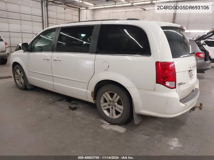 2C4RDGDG5DR693106 2013 Dodge Grand Caravan Crew