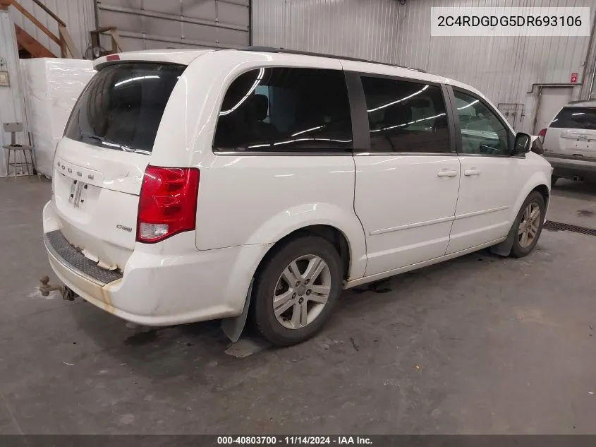 2C4RDGDG5DR693106 2013 Dodge Grand Caravan Crew