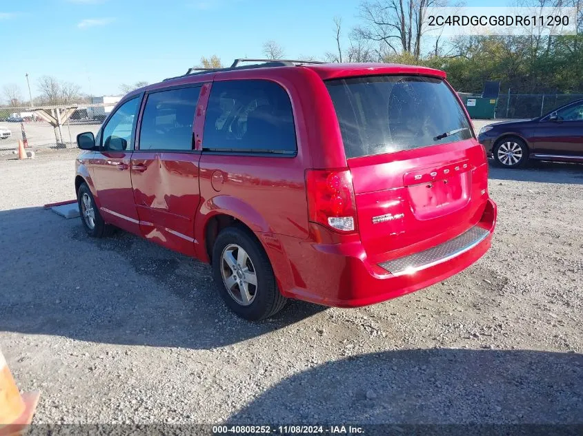 2013 Dodge Grand Caravan Sxt VIN: 2C4RDGCG8DR611290 Lot: 40808252