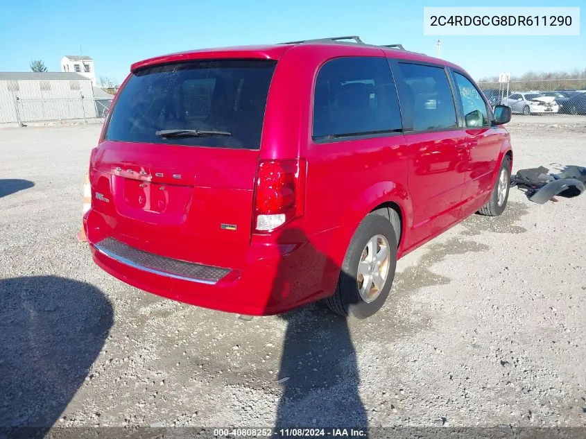 2013 Dodge Grand Caravan Sxt VIN: 2C4RDGCG8DR611290 Lot: 40808252