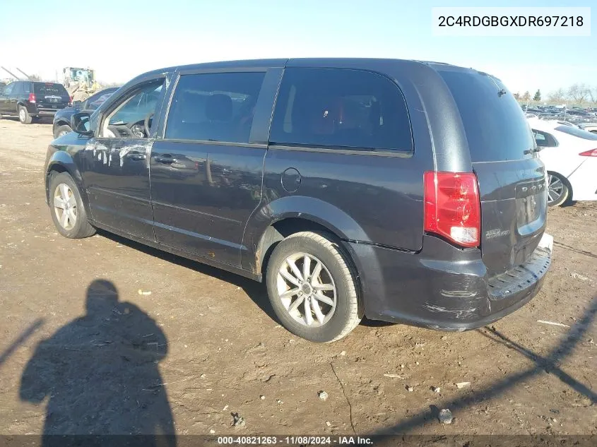 2013 Dodge Grand Caravan Se VIN: 2C4RDGBGXDR697218 Lot: 40821263