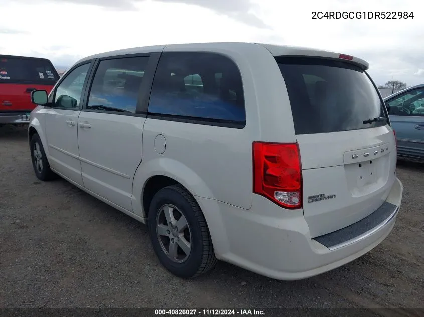 2013 Dodge Grand Caravan Sxt VIN: 2C4RDGCG1DR522984 Lot: 40826027