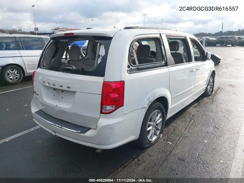 2013 Dodge Grand Caravan Sxt VIN: 2C4RDGCG3DR616557 Lot: 40826994