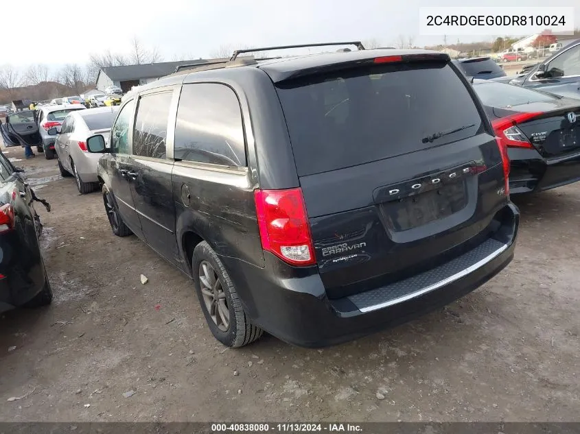 2013 Dodge Grand Caravan R/T VIN: 2C4RDGEG0DR810024 Lot: 40838080