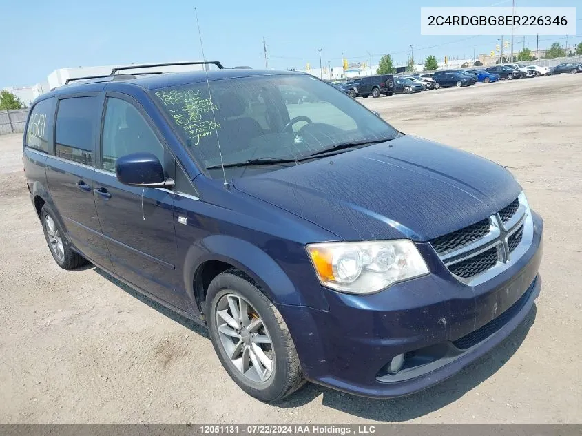 2C4RDGBG8ER226346 2014 Dodge Grand Caravan Se/Sxt