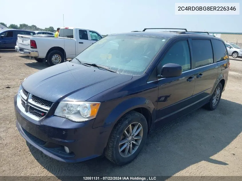 2C4RDGBG8ER226346 2014 Dodge Grand Caravan Se/Sxt