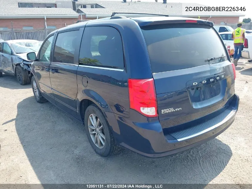 2C4RDGBG8ER226346 2014 Dodge Grand Caravan Se/Sxt