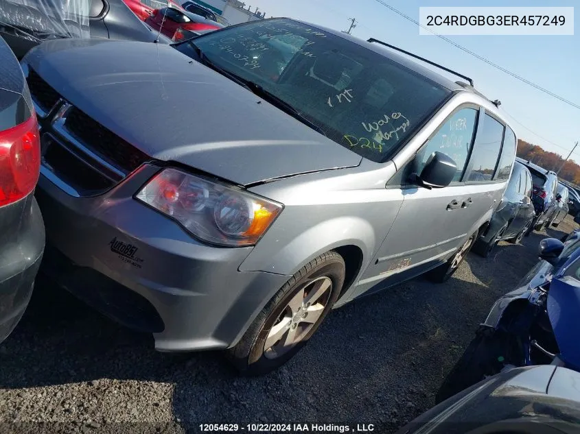 2C4RDGBG3ER457249 2014 Dodge Grand Caravan Se