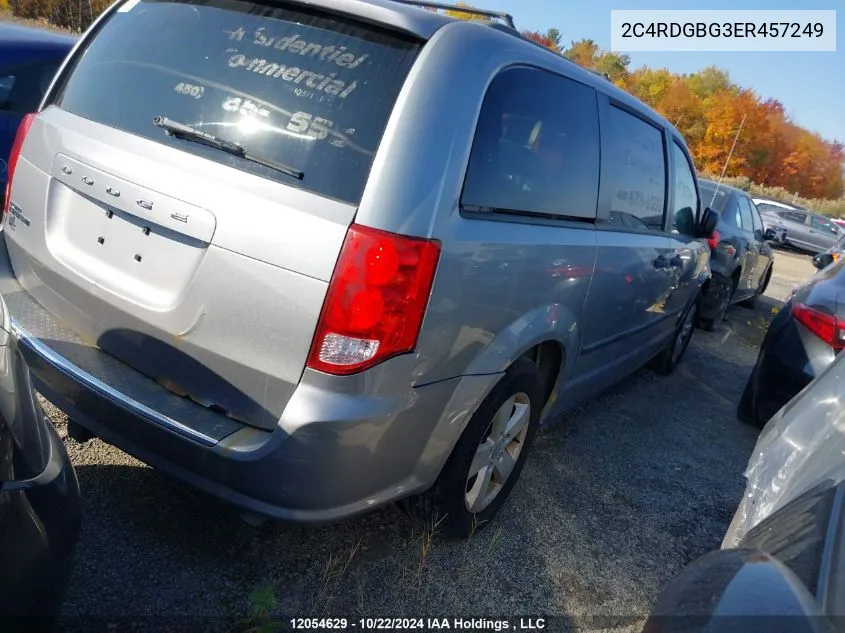 2C4RDGBG3ER457249 2014 Dodge Grand Caravan Se