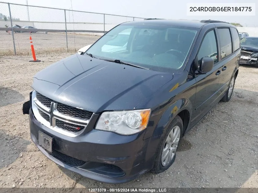 2014 Dodge Grand Caravan Sxt VIN: 2C4RDGBG6ER184775 Lot: 12073379