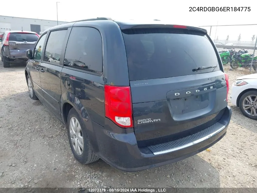 2014 Dodge Grand Caravan Sxt VIN: 2C4RDGBG6ER184775 Lot: 12073379