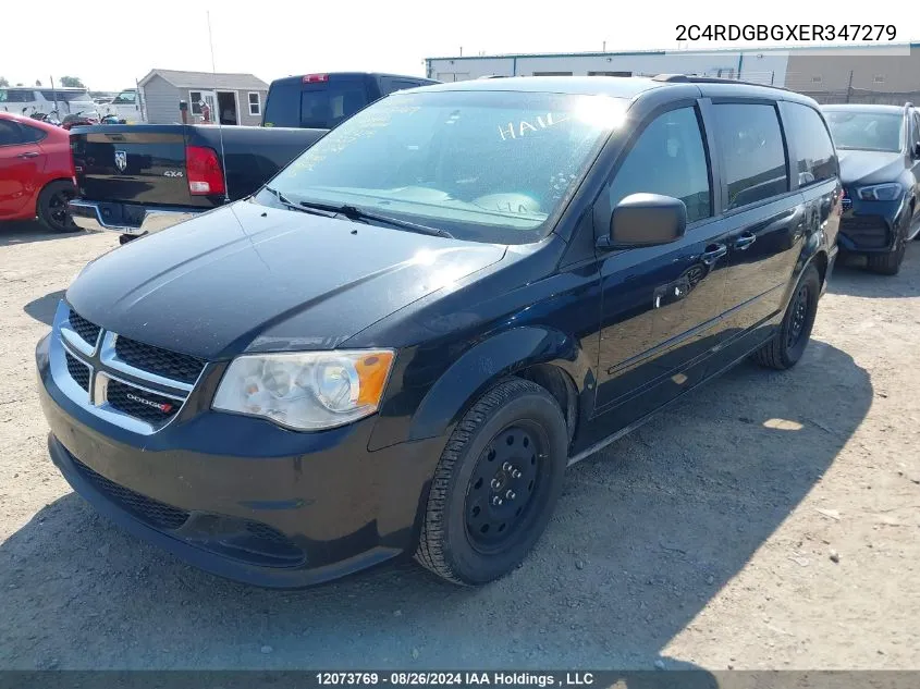 2C4RDGBGXER347279 2014 Dodge Grand Caravan Se