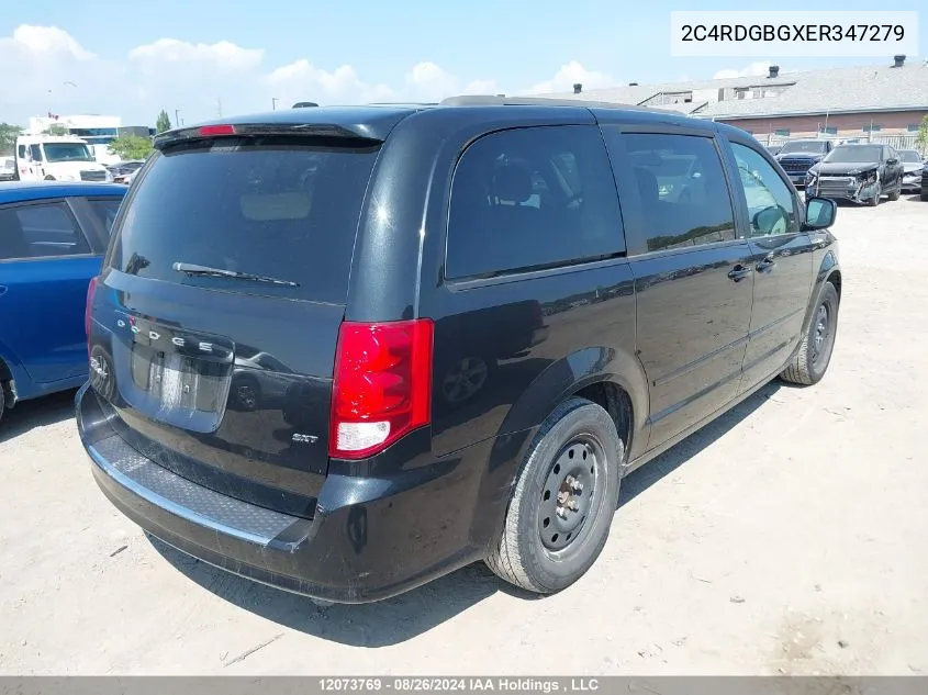 2C4RDGBGXER347279 2014 Dodge Grand Caravan Se