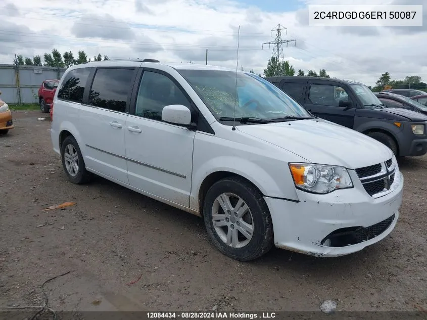 2014 Dodge Grand Caravan VIN: 2C4RDGDG6ER150087 Lot: 12084434