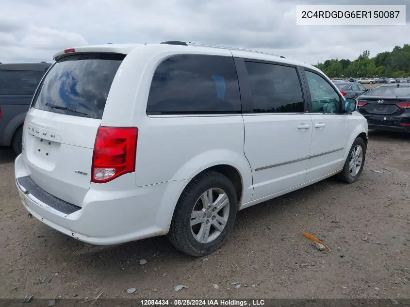 2C4RDGDG6ER150087 2014 Dodge Grand Caravan