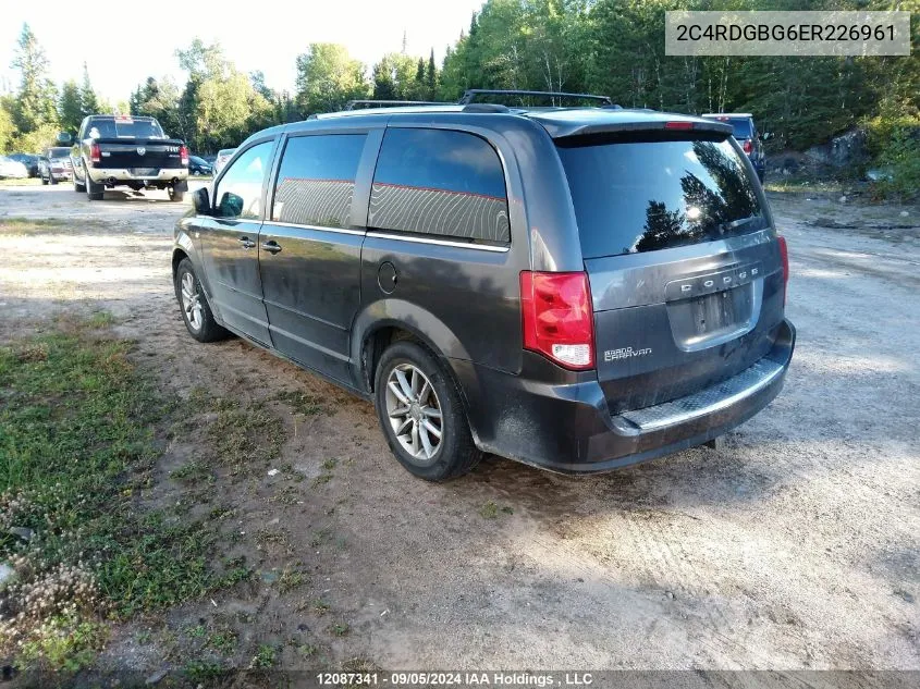 2014 Dodge Grand Caravan Se VIN: 2C4RDGBG6ER226961 Lot: 12087341