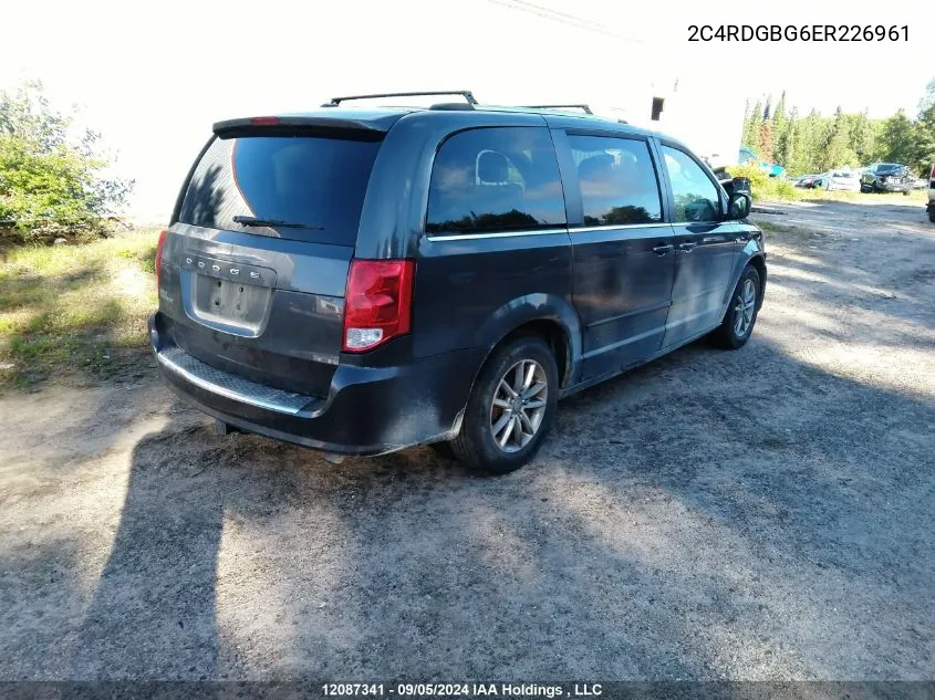 2C4RDGBG6ER226961 2014 Dodge Grand Caravan Se