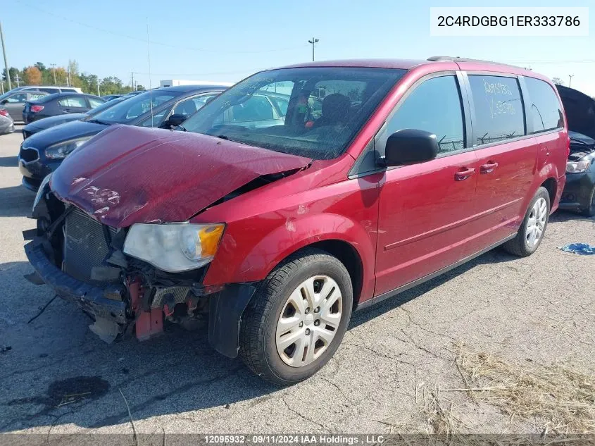 2C4RDGBG1ER333786 2014 Dodge Grand Caravan Se