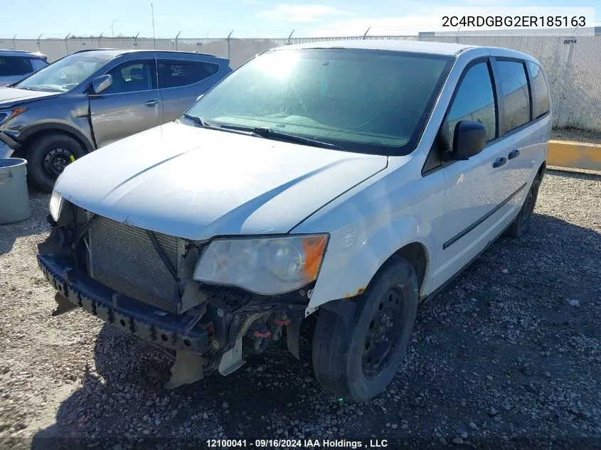 2C4RDGBG2ER185163 2014 Dodge Grand Caravan Se