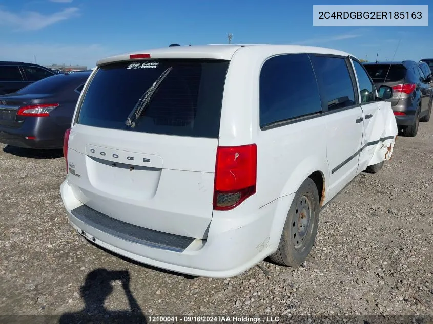 2C4RDGBG2ER185163 2014 Dodge Grand Caravan Se