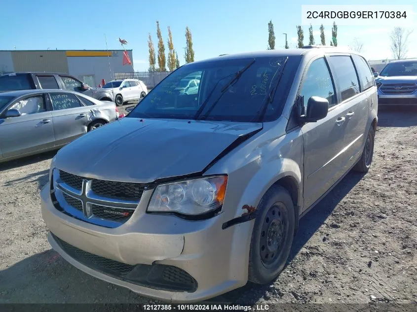 2C4RDGBG9ER170384 2014 Dodge Grand Caravan Se