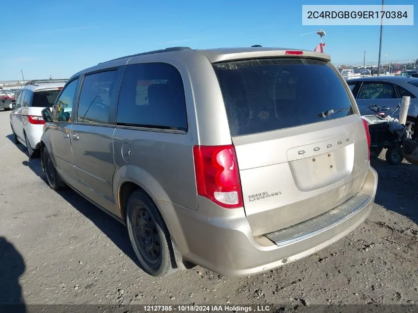 2C4RDGBG9ER170384 2014 Dodge Grand Caravan Se