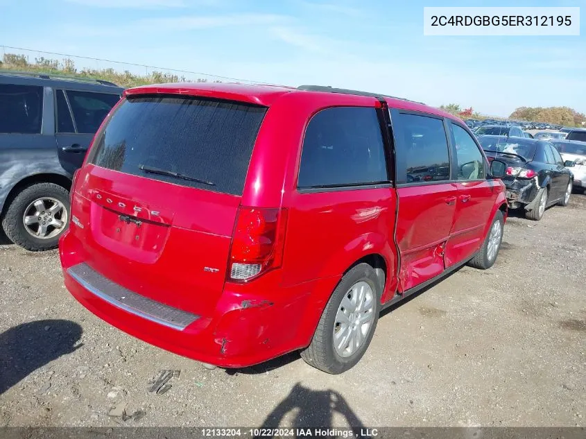 2014 Dodge Grand Caravan Se VIN: 2C4RDGBG5ER312195 Lot: 12133204