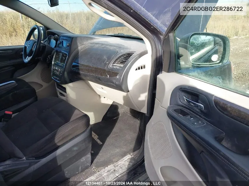 2C4RDGBG2ER286722 2014 Dodge Grand Caravan Se/Sxt