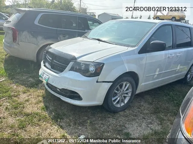 2C4RDGBG2ER123312 2014 Dodge Grand Caravan Sxt