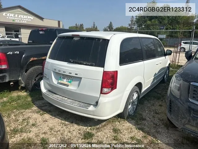 2C4RDGBG2ER123312 2014 Dodge Grand Caravan Sxt