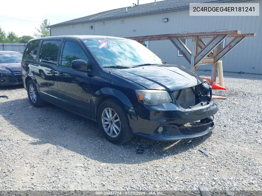 2014 Dodge Grand Caravan R/T VIN: 2C4RDGEG4ER181241 Lot: 39857714