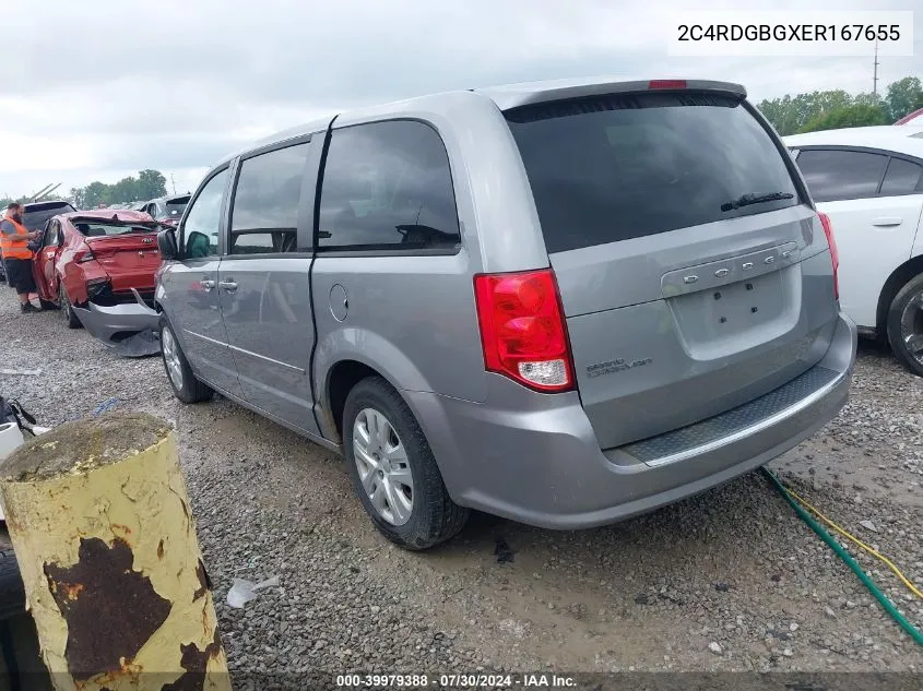 2014 Dodge Grand Caravan Se VIN: 2C4RDGBGXER167655 Lot: 39979388