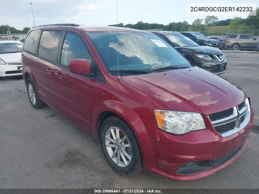 2014 Dodge Grand Caravan Sxt VIN: 2C4RDGCG2ER142232 Lot: 39986441