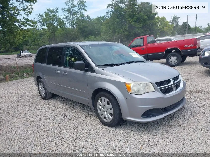 2C4RDGBG6ER389819 2014 Dodge Grand Caravan Se