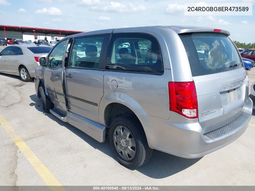 2014 Dodge Grand Caravan American Value Pkg VIN: 2C4RDGBG8ER473589 Lot: 40100540