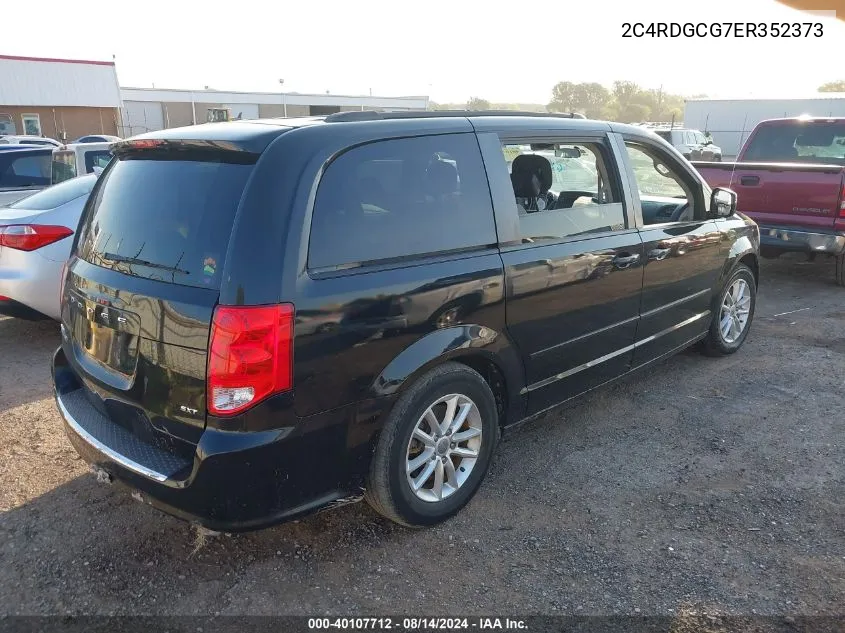 2014 Dodge Grand Caravan Sxt VIN: 2C4RDGCG7ER352373 Lot: 40107712