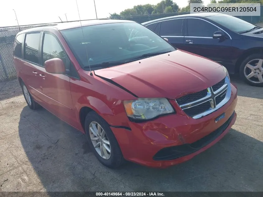 2014 Dodge Grand Caravan Sxt VIN: 2C4RDGCG9ER120504 Lot: 40149664