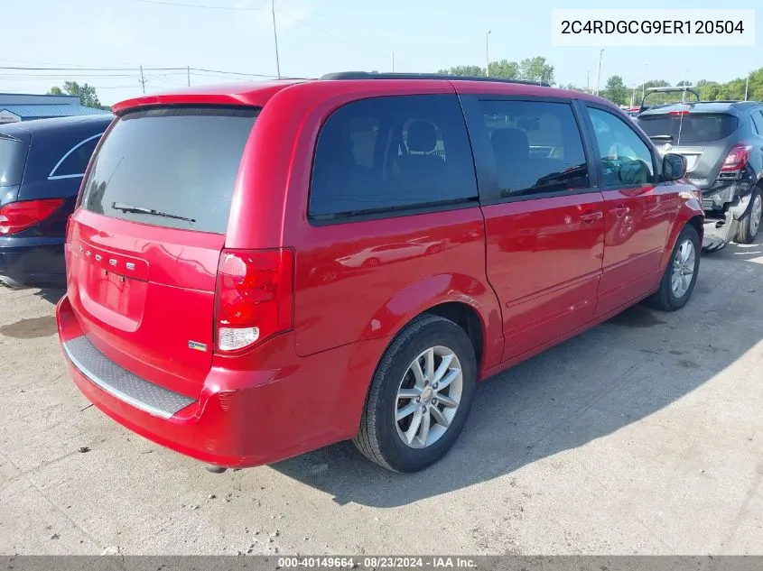 2C4RDGCG9ER120504 2014 Dodge Grand Caravan Sxt