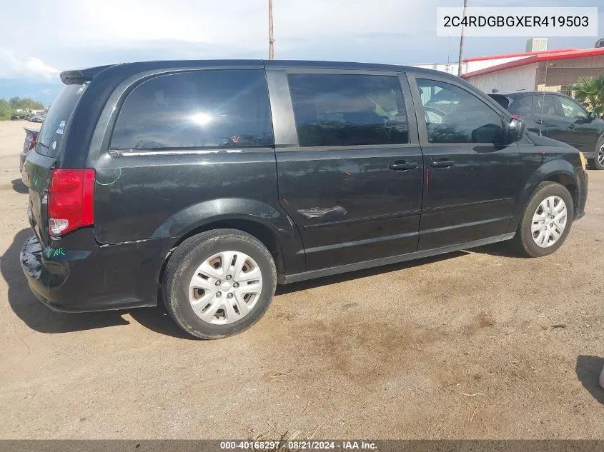 2C4RDGBGXER419503 2014 Dodge Grand Caravan Se