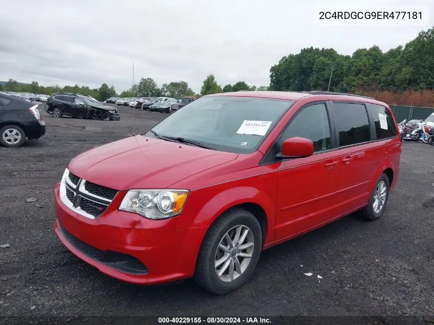 2014 Dodge Grand Caravan Sxt VIN: 2C4RDGCG9ER477181 Lot: 40229155