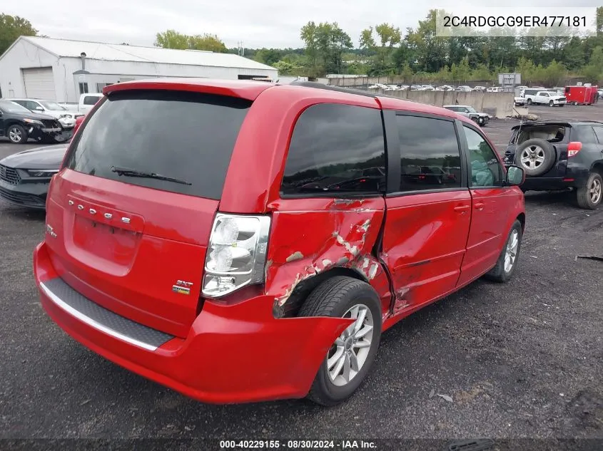 2014 Dodge Grand Caravan Sxt VIN: 2C4RDGCG9ER477181 Lot: 40229155